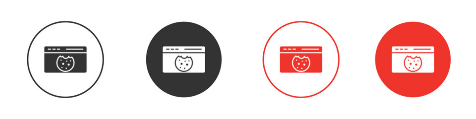 web Cookies icon pack. Clipart Vector design