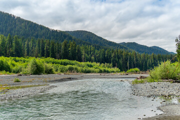 river in the mountains