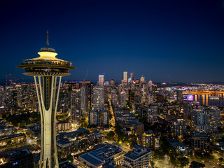 Seattle Skyline in the evening