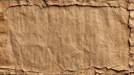 Torn Brown Paper Sheet Texture