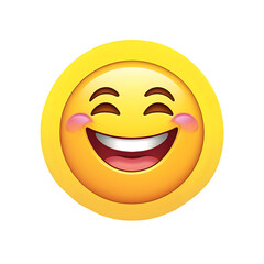 Fototapeta premium Smiling Emoji PNG
