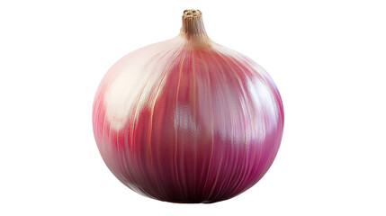 A vibrant red onion glistening with freshness and ready to add zest to your next culinary on transparent background