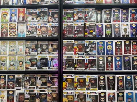 August 2025, SM San Jose del Monte, Philippines: SM Fairview Funko Pop Action Figures Marvel DC superhero