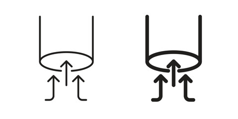 Air suction icon vector design, perfect for website ui designs