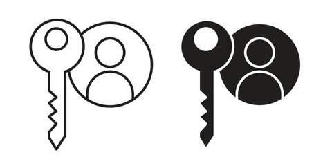 Authentication icon vector design, perfect for website ui designs