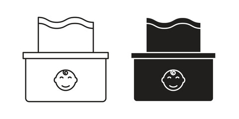 baby wipe icon vector design, perfect for website ui designs