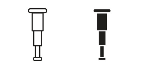 Boat Telescope icon vector design, perfect for website ui designs