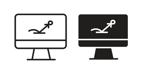 Bounce rate icon vector design, perfect for website ui designs