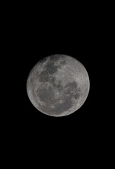 full moon over black 