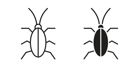 Cockroach icon vector design, perfect for website ui designs