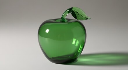 Ripe green tomato fruit isolated on black background with fresh leaf, a juicy and healthy vegetarian food illustration