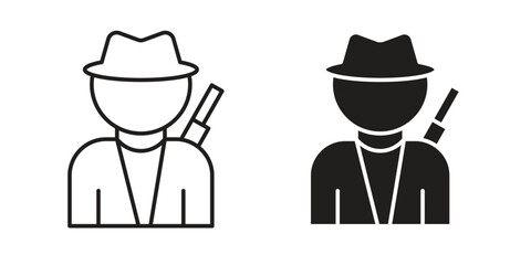 Hunter icon vector design, perfect for website ui designs