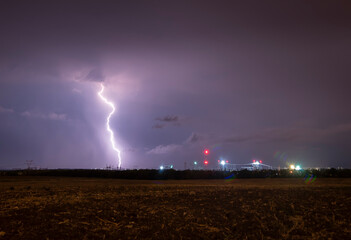 lightning in the field 