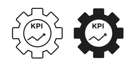KPI icon vector design, perfect for website ui designs