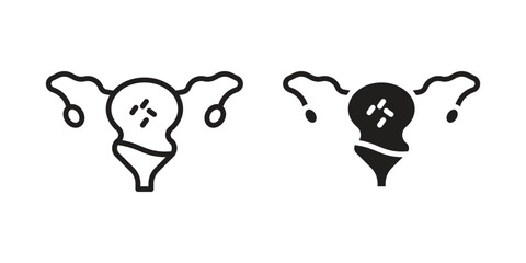 Pelvic inflammatory disease icon vector design, perfect for website ui designs