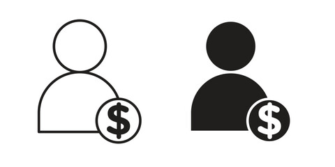 Personal loan icon vector design, perfect for website ui designs