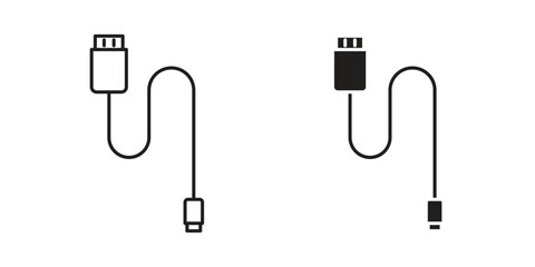 Phone cable icon vector design, perfect for website ui designs