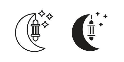 Ramadan Month icon vector design, perfect for website ui designs