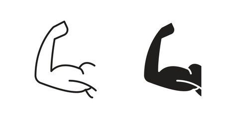 Strong arm icon vector design, perfect for website ui designs