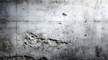 Grey Concrete Wall with Damage Texture