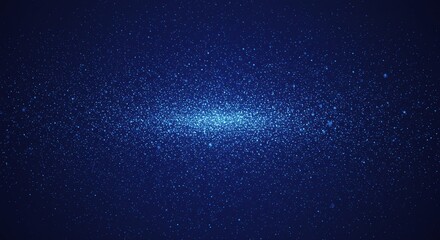 Fototapeta premium Starry Night Sky with Dense Bright Stars in Deep Blue Space Scene
