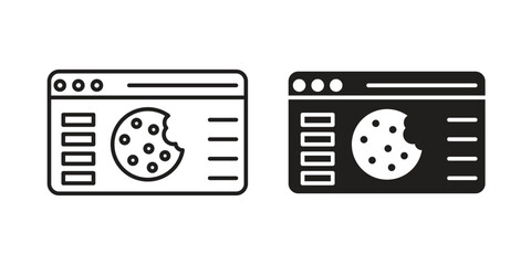 web Cookies icon vector design, perfect for website ui designs