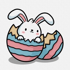 easter bunny with egg