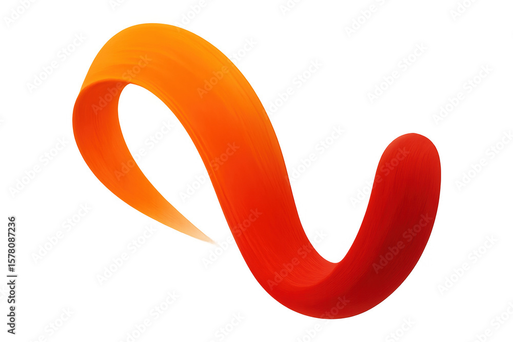 Poster vivid gradient brush stroke creating dynamic swirling motion, infusing design with energetic color a