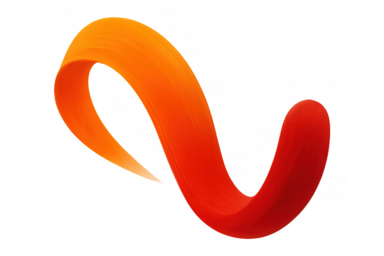 Vivid gradient brush stroke creating dynamic swirling motion, infusing design with energetic color and fluid visual momentum