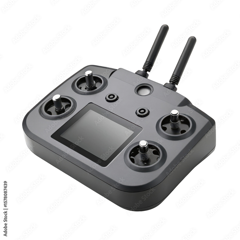 Aufkleber 3d rendering of the remote transmitter control for the drone, isolated on a transparent background
