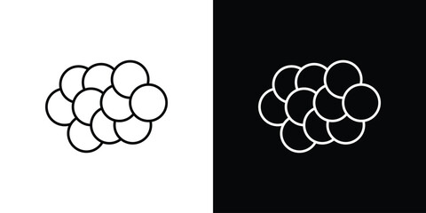 Cancer icon illustration symbol or logo collection.