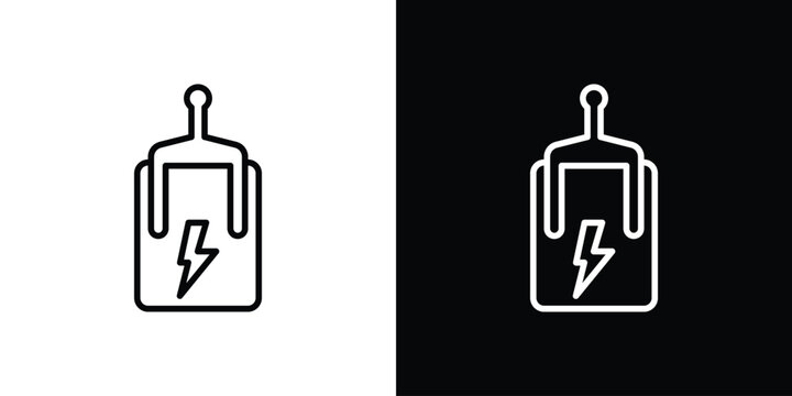 Circuit Breaker icon illustration symbol or logo collection.