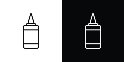 Glue icon illustration symbol or logo collection.