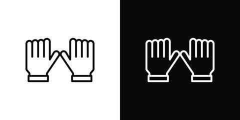 Gloves icon illustration symbol or logo collection.
