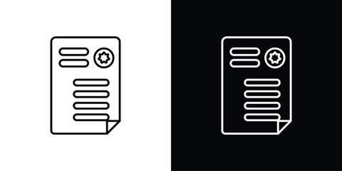 License icon illustration symbol or logo collection.