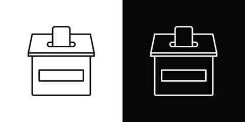 Referendum icon illustration symbol or logo collection.