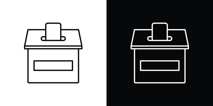 Referendum icon illustration symbol or logo collection.
