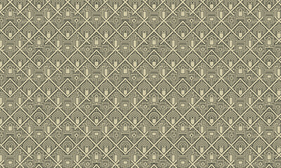 Geometric art decor pattern in a repeating tillable vintage style.