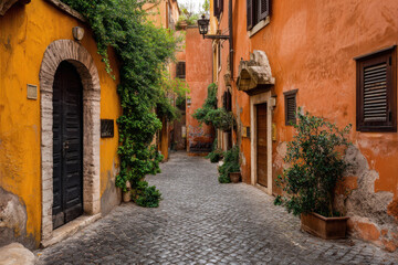 Fototapeta premium explore hidden gems of european capitals their unique corners in serene touristfree environment