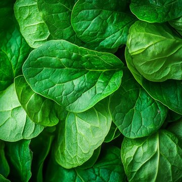 closeup of wild sorrel leaves with vibrant green color macro wild foraged herb photography clean background