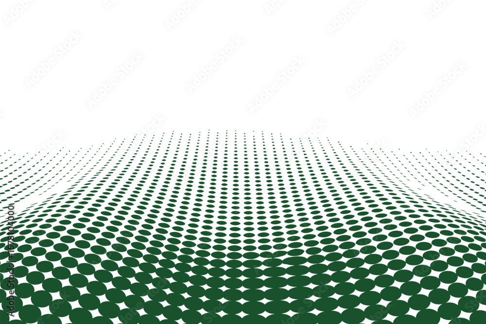 Poster green halftone gradient background creates a modern and visually engaging digital artwork with textu
