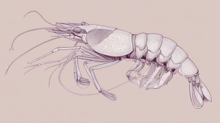 Detailed drawing of a shrimp (1)