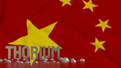 The Thorium for energy or Technology concept 3d Rendering.