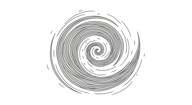 A swirling, intricate spiral pattern composed of numerous parallel lines.