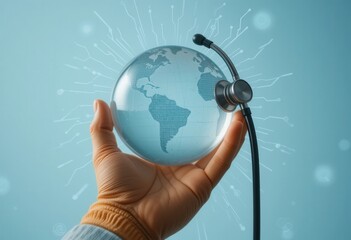 Conceptual Image of Global Healthcare and Technological Advancement Concept