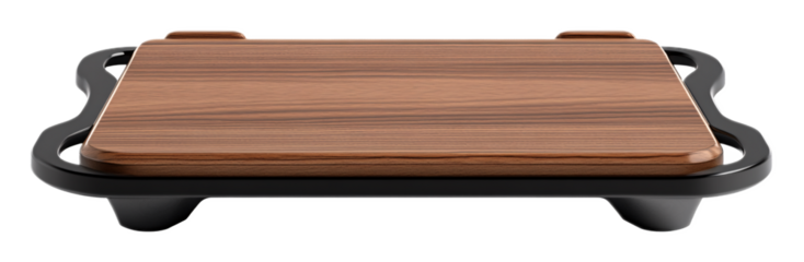 Laptop Stand for Ergonomic Workspace Setup - Isolated on White Background