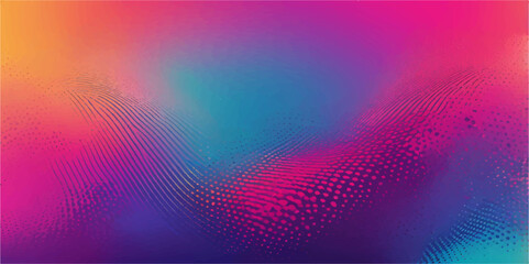 Obraz premium Abstract colourful rainbow wave background with light curves and digital pattern design