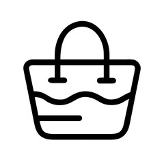 beach bag icon 