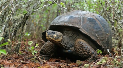 Tortoise in a natural habitat
