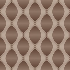 Seamless geometric circle pattern, a retro-vintage metal mosaic texture design for abstract textile and fabric decoration